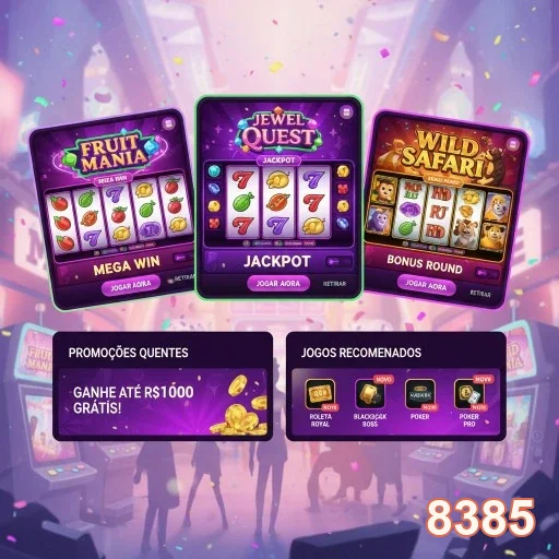 Ilustração de Aproveite Slots e Recompensas VIP no 8385